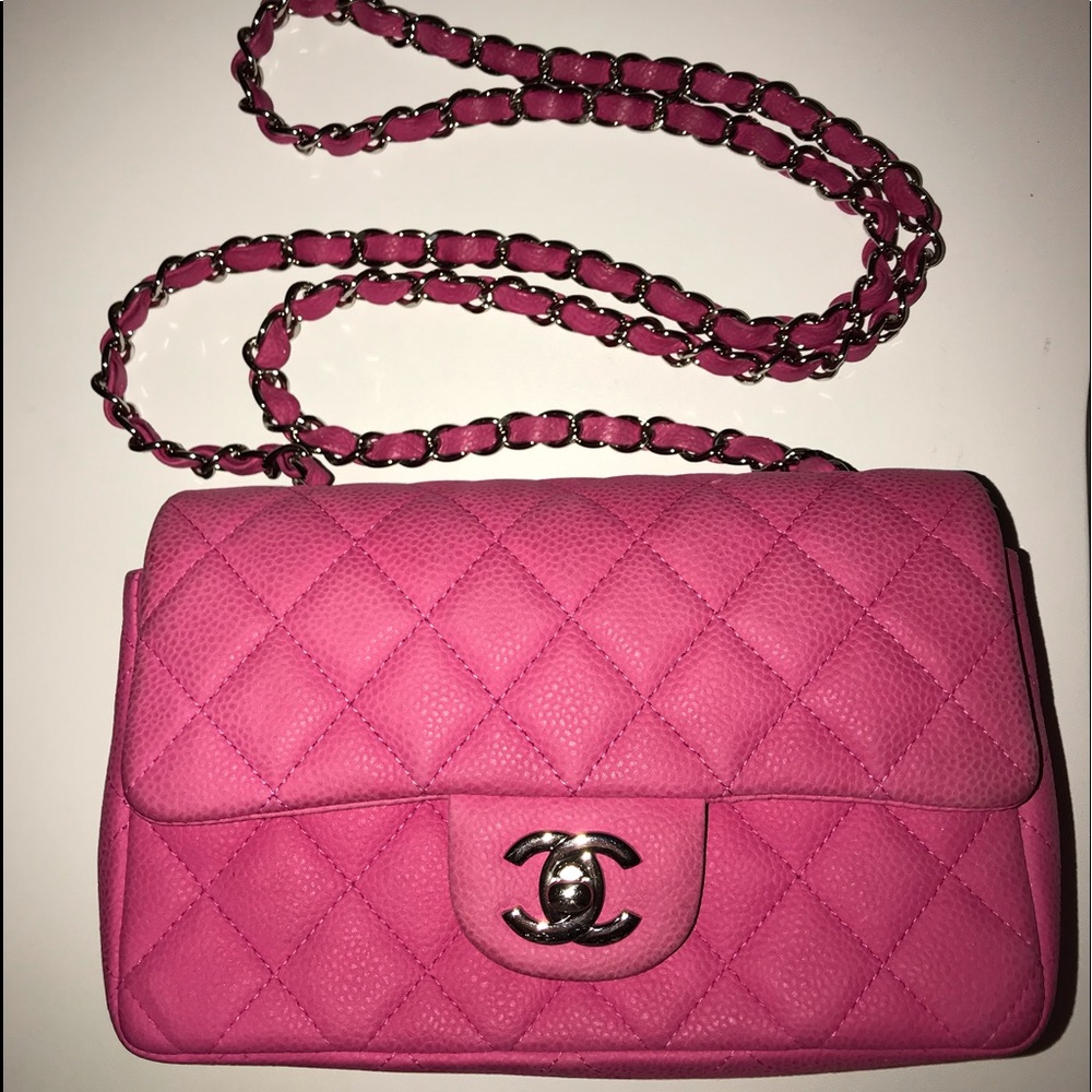 ❌SOLD❌Chanel Pink Caviar Leather mini flap bag